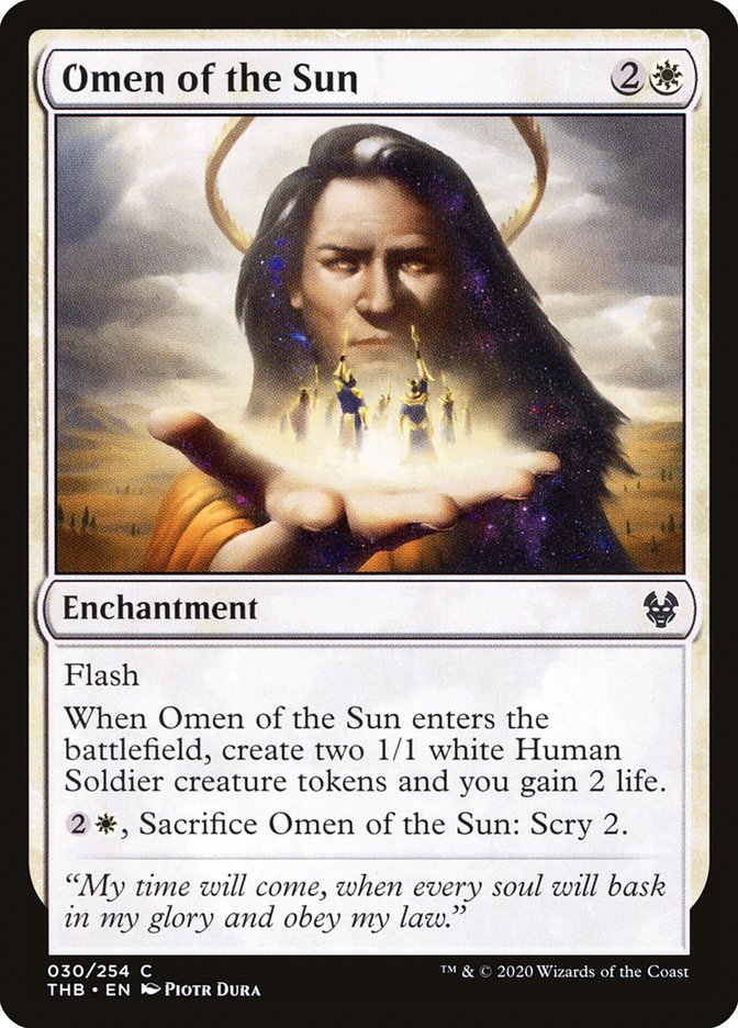 Omen of the Sun [Theros Beyond Death] - Magic: The Gathering - Card Brawlers | Quebec | Canada |