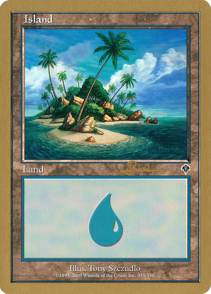 Island (ar335a) (Antoine Ruel) [World Championship Decks 2001] - Magic: The Gathering - Card Brawlers | Quebec | Canada |