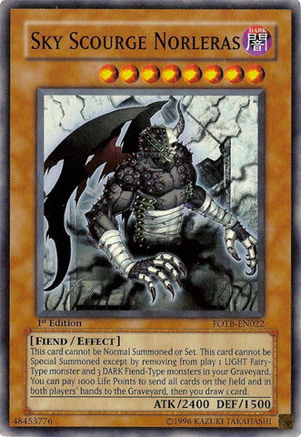 Sky Scourge Norleras [FOTB-EN022] Super Rare - Yu-Gi-Oh! - Card Brawlers | Quebec | Canada |