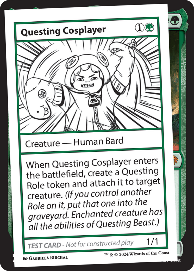 Questing Cosplayer [Mystery Booster 2 Playtest Cards] - Magic: The Gathering - Card Brawlers | Quebec | Canada |