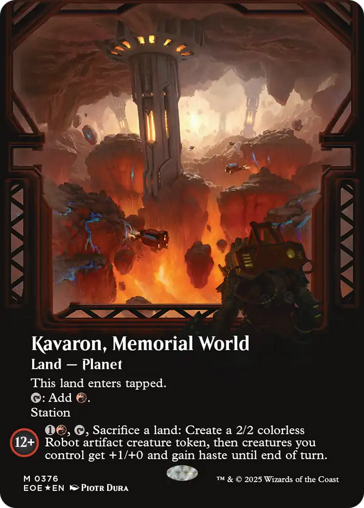 Kavaron, Memorial world (Borderless) (Galaxy Foil) [Edge of Eternities] - Magic: The Gathering - Card Brawlers | Quebec | Canada |
