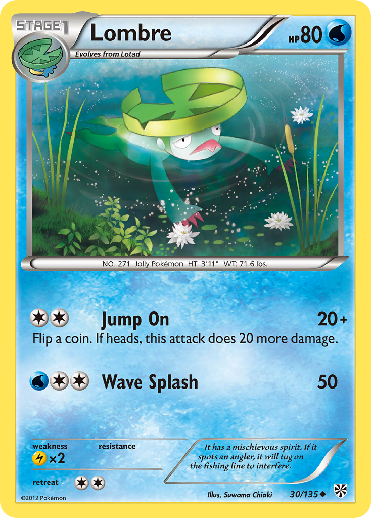 Lombre (30/135) [Black & White: Plasma Storm] - Pokémon - Card Brawlers | Quebec | Canada |