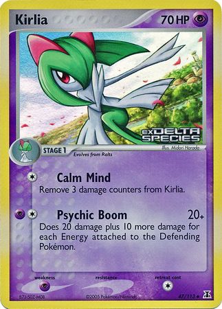 Kirlia (47/113) (Stamped) [EX: Delta Species] - Pokémon - Card Brawlers | Quebec | Canada |