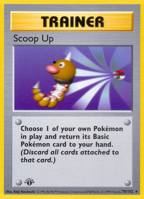 Scoop Up (78/102) (Shadowless) [Base Set 1st Edition] - Pokémon - Card Brawlers | Quebec | Canada |