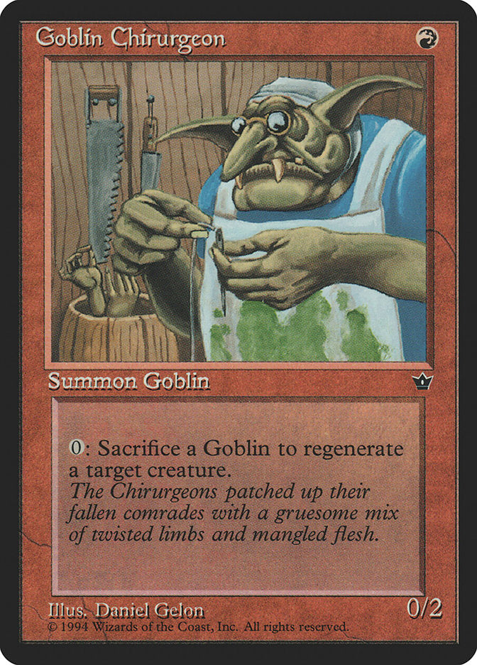 Goblin Chirurgeon (Daniel Gelon) [Fallen Empires] - Magic: The Gathering - Card Brawlers | Quebec | Canada |