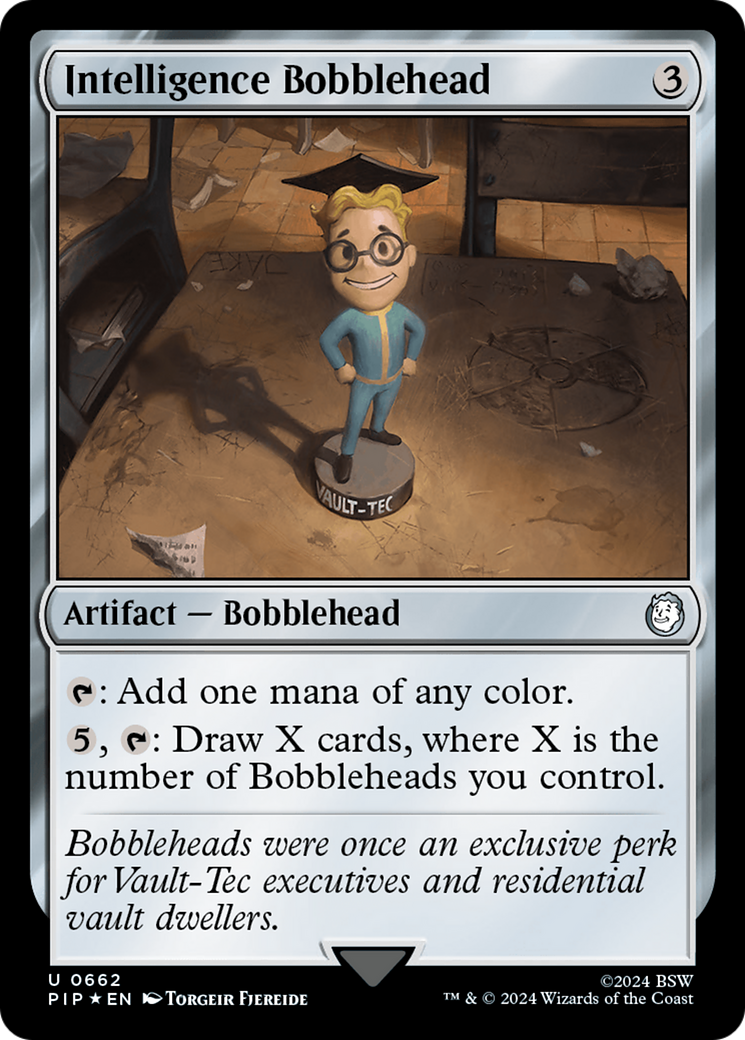 Intelligence Bobblehead (Surge Foil) [Fallout] - Magic: The Gathering - Card Brawlers | Quebec | Canada |