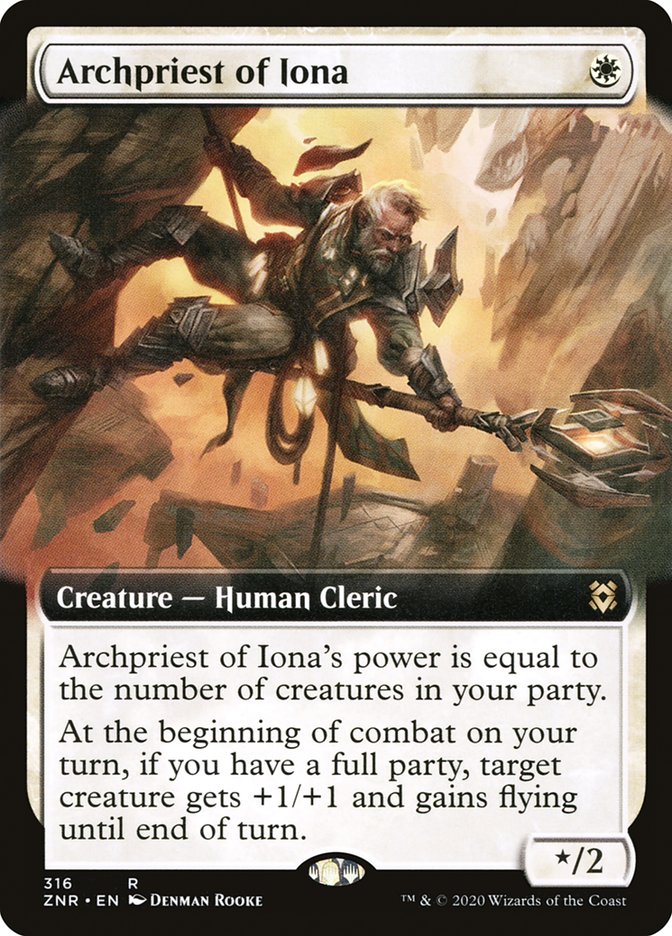 Archpriest of Iona (Extended Art) [Zendikar Rising] - Magic: The Gathering - Card Brawlers | Quebec | Canada |