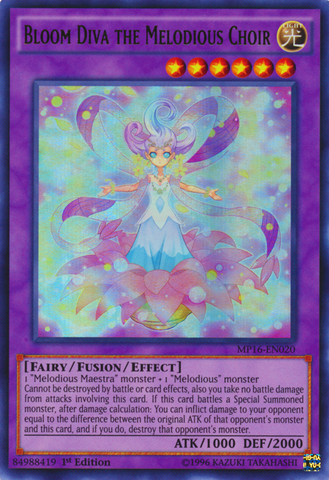 Bloom Diva the Melodious Choir [MP16-EN020] Ultra Rare - Yu-Gi-Oh! - Card Brawlers | Quebec | Canada |