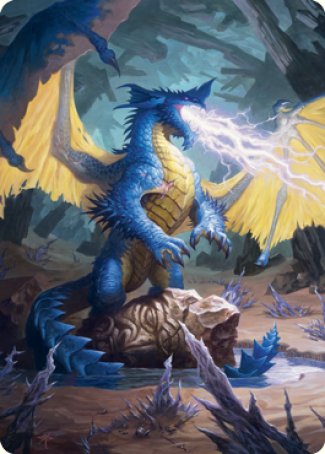 Blue Dragon Art Card [Dungeons & Dragons: Adventures in the Forgotten Realms Art Series] - Magic: The Gathering - Card Brawlers | Quebec | Canada |