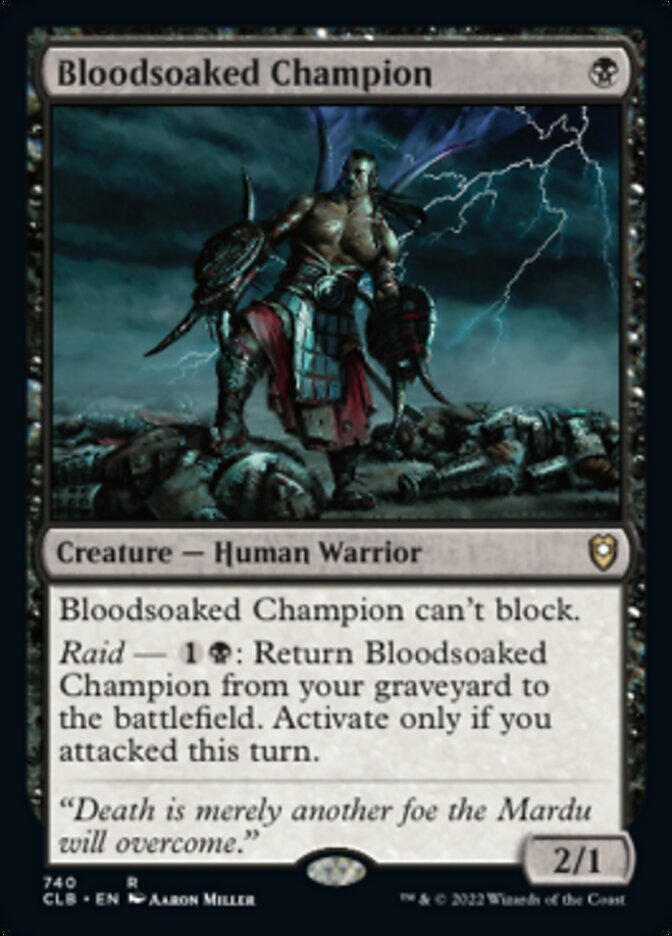 Bloodsoaked Champion [Commander Legends: Battle for Baldur's Gate] - Magic: The Gathering - Card Brawlers | Quebec | Canada |