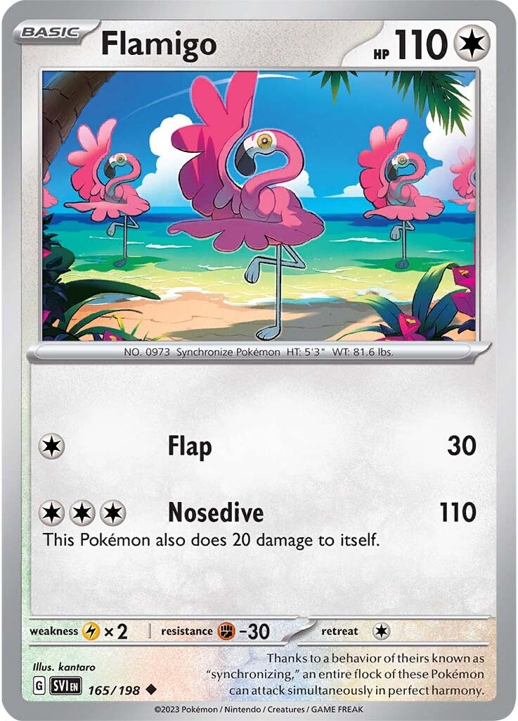 Flamigo (165/198) [Scarlet & Violet: Base Set] - Pokémon - Card Brawlers | Quebec | Canada |