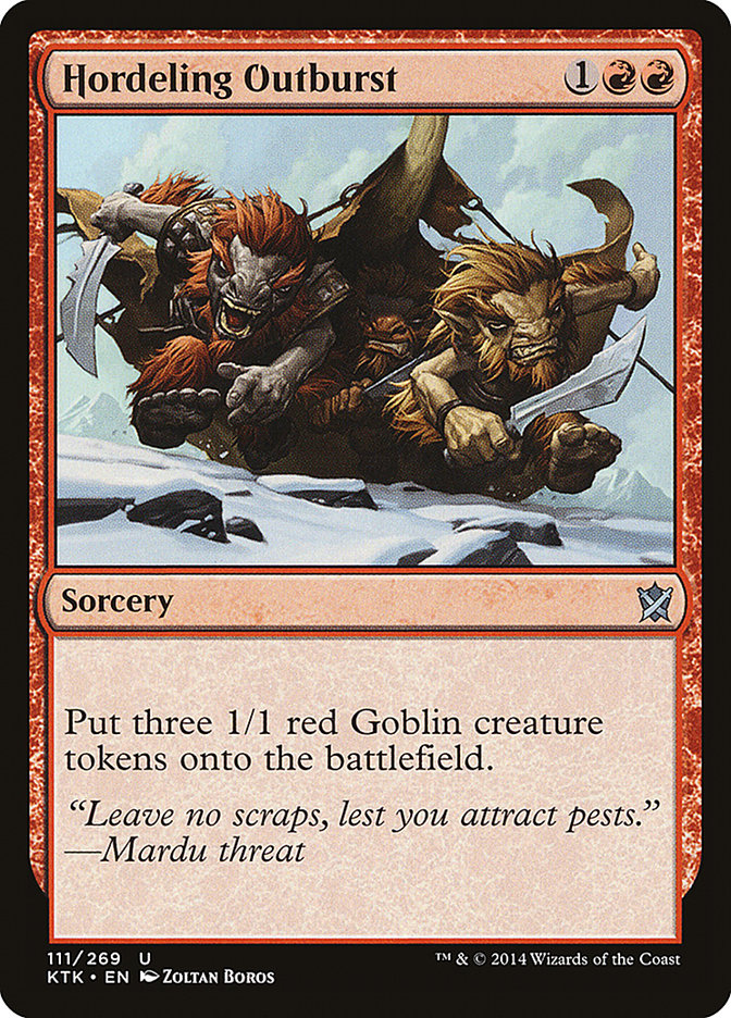 Hordeling Outburst [Khans of Tarkir] - Magic: The Gathering - Card Brawlers | Quebec | Canada |