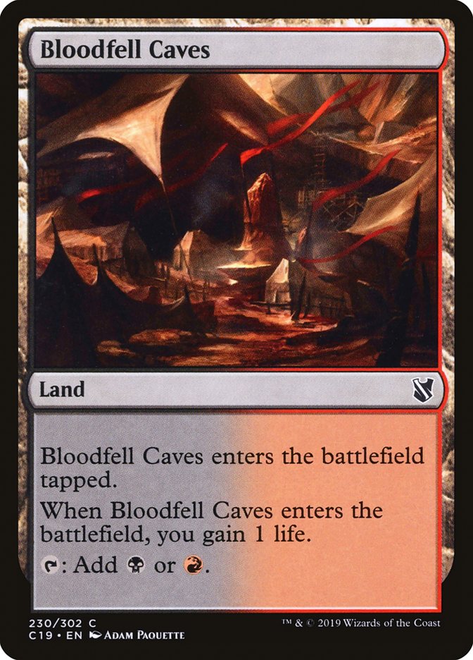 Bloodfell Caves [Commander 2019] - Magic: The Gathering - Card Brawlers | Quebec | Canada |