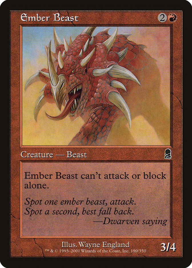 Ember Beast [Odyssey] - Magic: The Gathering - Card Brawlers | Quebec | Canada |
