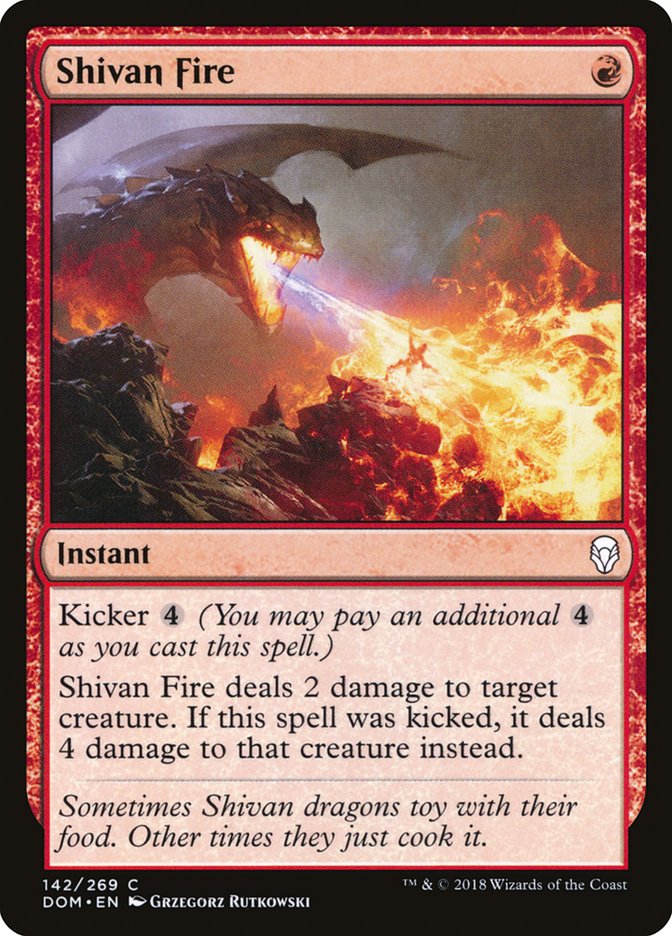 Shivan Fire [Dominaria] - Magic: The Gathering - Card Brawlers | Quebec | Canada |