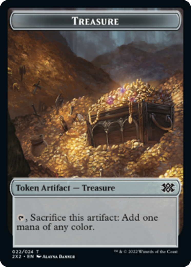 Saproling // Treasure Double-Sided Token [Double Masters 2022 Tokens] - Magic: The Gathering - Card Brawlers | Quebec | Canada |