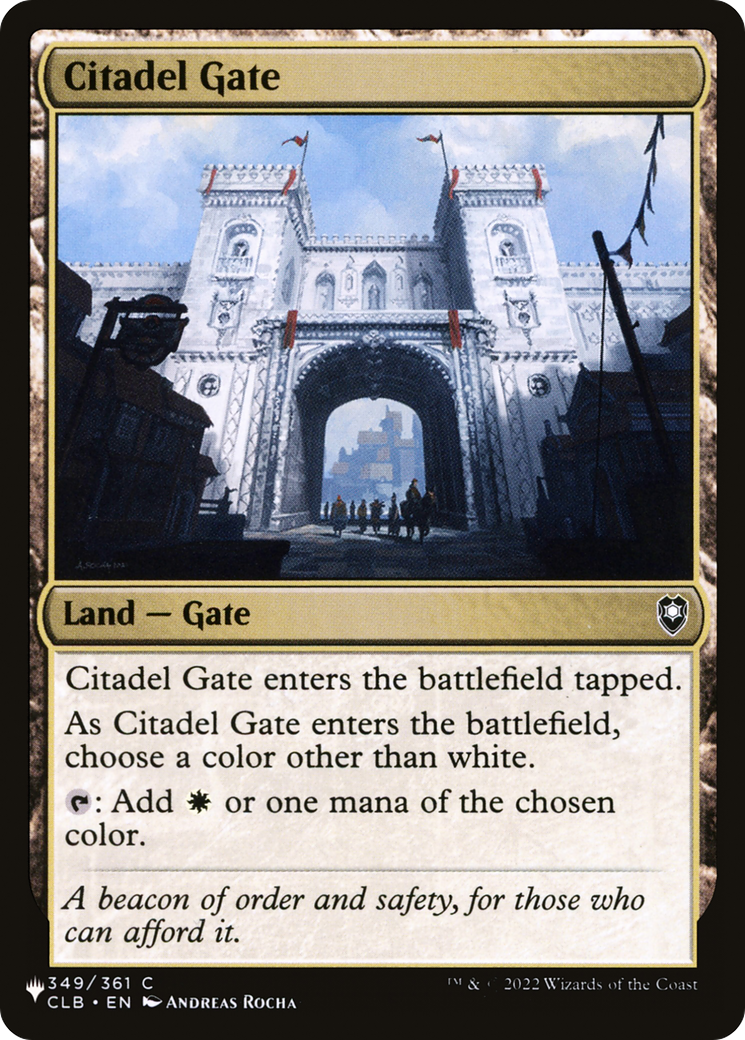 Citadel Gate [The List] - Magic: The Gathering - Card Brawlers | Quebec | Canada |