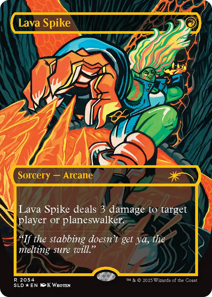 Lava Spike (2054) (Raised Foil) [Secret Lair Drop Series] - Magic: The Gathering - Card Brawlers | Quebec | Canada |