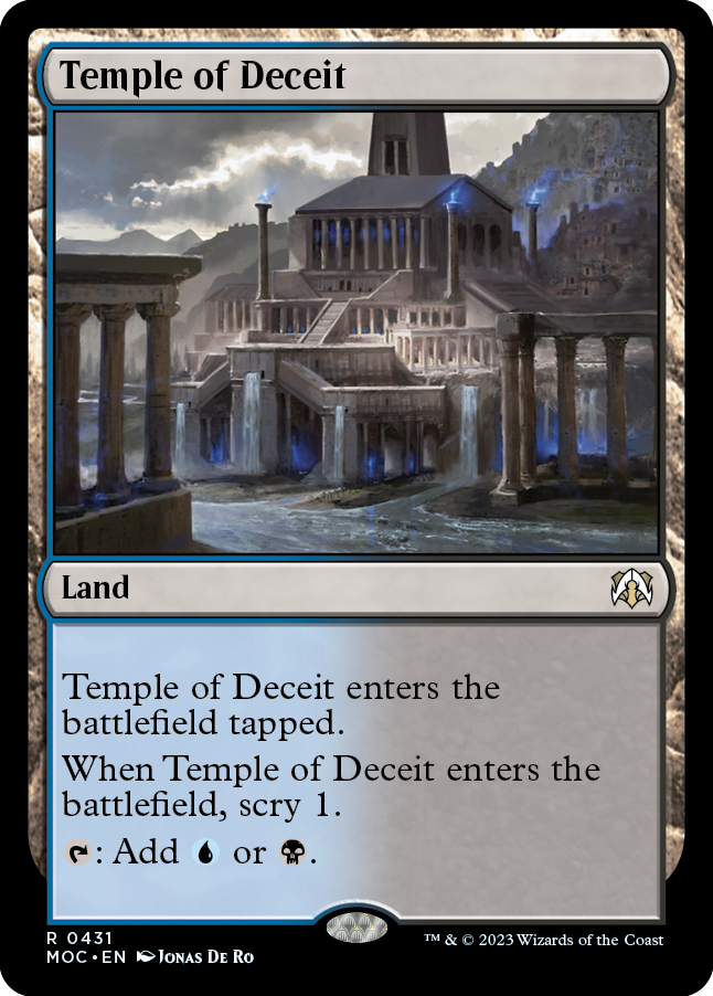 Temple of Deceit [March of the Machine Commander] - Magic: The Gathering - Card Brawlers | Quebec | Canada |