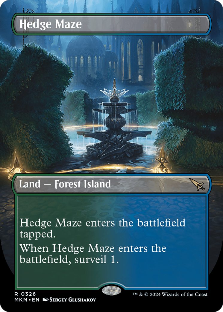 Hedge Maze (Borderless) [Murders at Karlov Manor] - Magic: The Gathering - Card Brawlers | Quebec | Canada |