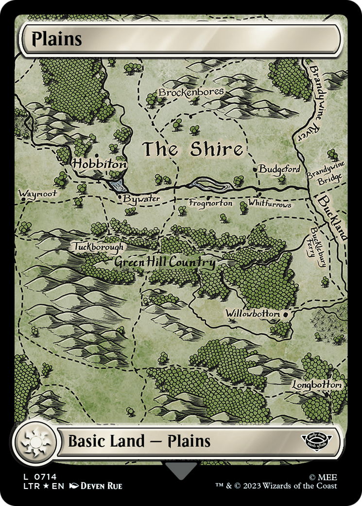 Plains (0714) (Surge Foil) [The Lord of the Rings: Tales of Middle-Earth] - Magic: The Gathering - Card Brawlers | Quebec | Canada |
