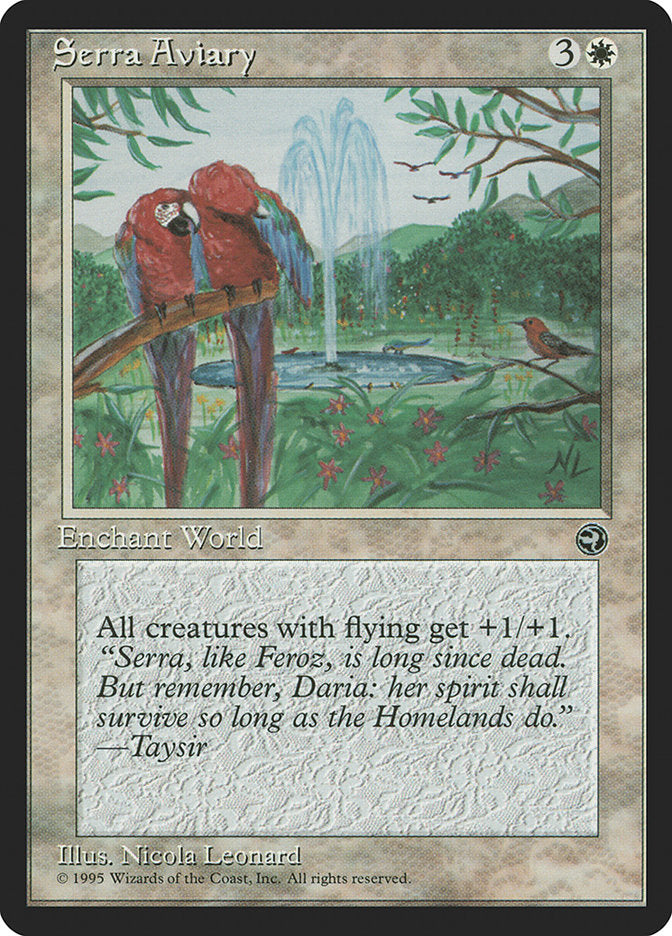 Serra Aviary [Homelands] - Magic: The Gathering - Card Brawlers | Quebec | Canada |