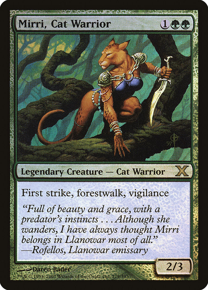 Mirri, Cat Warrior (Premium Foil) [Tenth Edition] - Magic: The Gathering - Card Brawlers | Quebec | Canada |