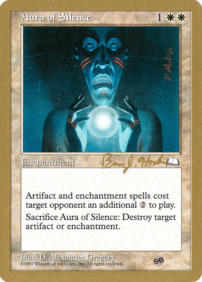 Aura of Silence (Brian Hacker) (SB) [World Championship Decks 1998] - Magic: The Gathering - Card Brawlers | Quebec | Canada |