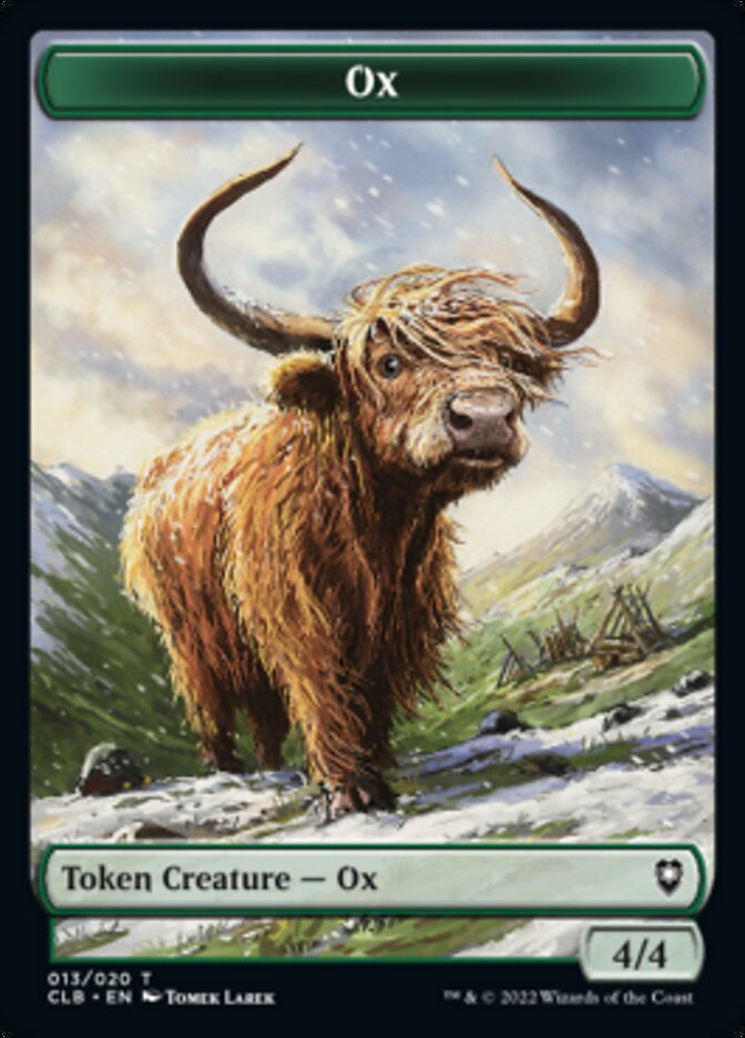 Ox Token [Commander Legends: Battle for Baldur's Gate Tokens] - Magic: The Gathering - Card Brawlers | Quebec | Canada |