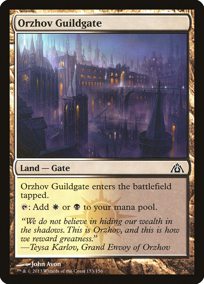 Orzhov Guildgate [Dragon's Maze] - Magic: The Gathering - Card Brawlers | Quebec | Canada |
