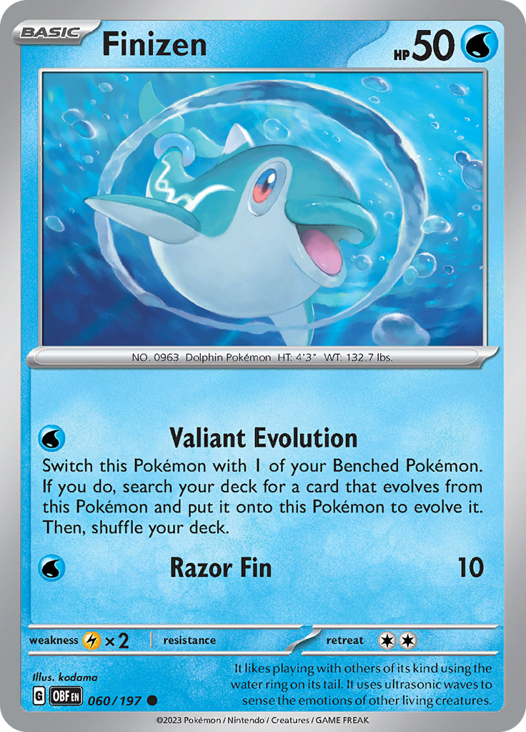 Finizen (060/197) [Scarlet & Violet: Obsidian Flames] - Pokémon - Card Brawlers | Quebec | Canada |