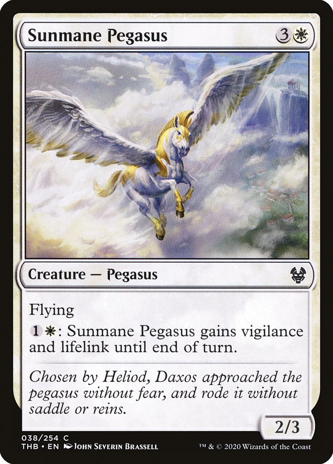 Sunmane Pegasus [Theros Beyond Death] - Magic: The Gathering - Card Brawlers | Quebec | Canada |