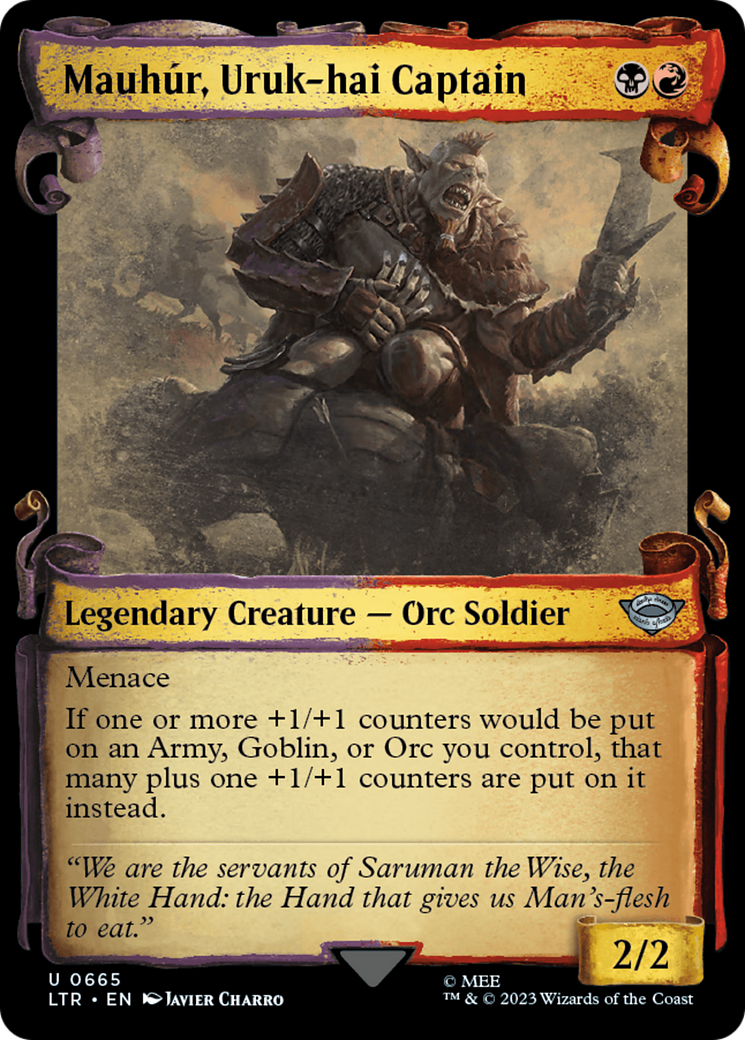 Mauhur, Uruk-hai Captain [The Lord of the Rings: Tales of Middle-Earth Showcase Scrolls] - Magic: The Gathering - Card Brawlers | Quebec | Canada |