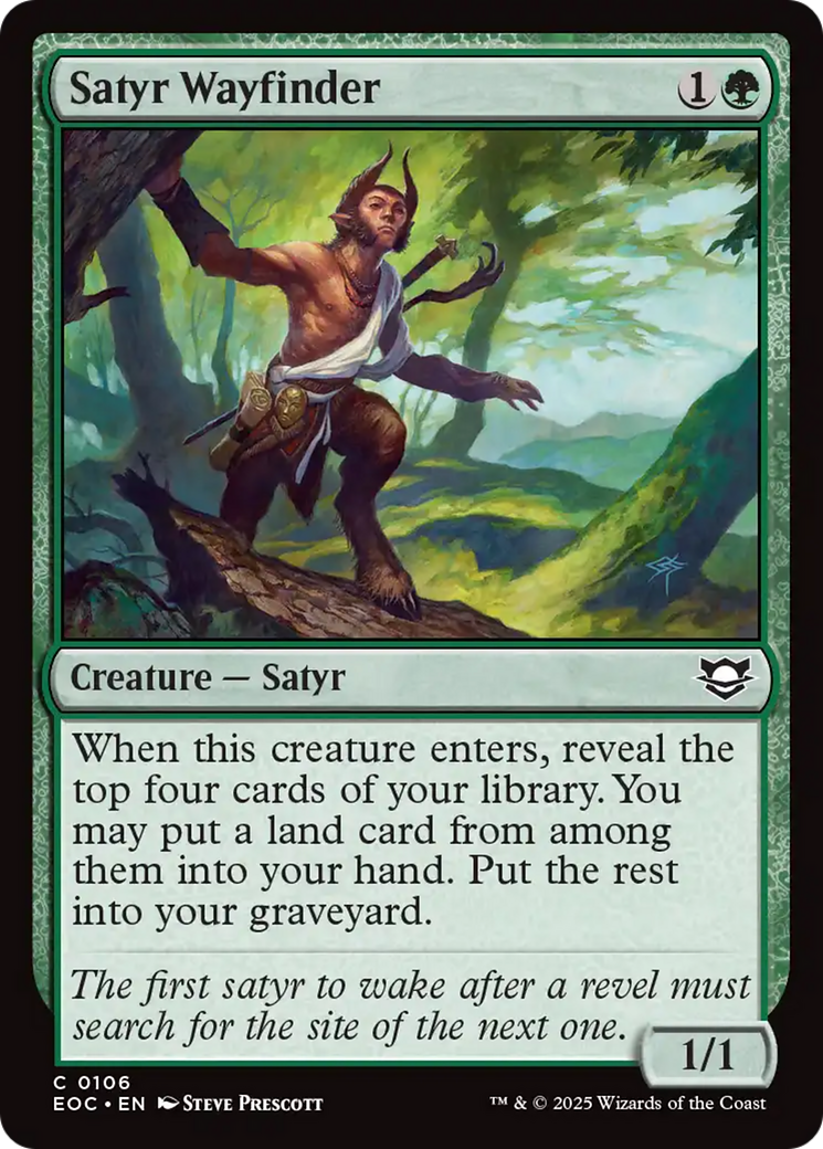 Satyr Wayfinder [Edge of Eternities Commander] - Magic: The Gathering - Card Brawlers | Quebec | Canada |