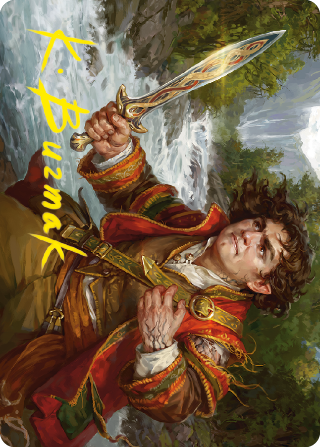 Frodo Baggins Art Card (16/81) (Gold-Stamped Signature) [The Lord of the Rings: Tales of Middle-earth Art Series] - Magic: The Gathering - Card Brawlers | Quebec | Canada |