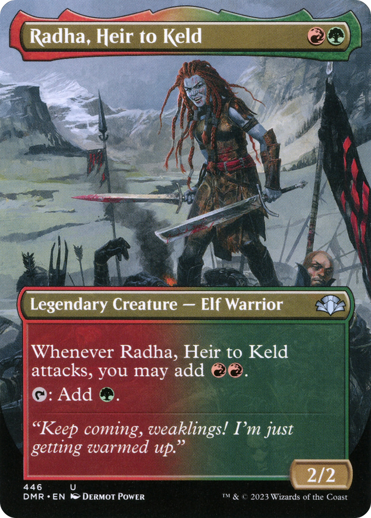 Radha, Heir to Keld (Borderless Alternate Art) [Dominaria Remastered] - Magic: The Gathering - Card Brawlers | Quebec | Canada |