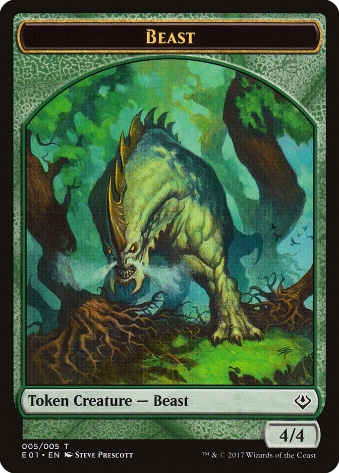 Beast (005) // Soldier Double-Sided Token [Archenemy: Nicol Bolas Tokens] - Magic: The Gathering - Card Brawlers | Quebec | Canada |