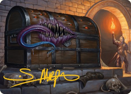 Mimic Art Card (Gold-Stamped Signature) [Dungeons & Dragons: Adventures in the Forgotten Realms Art Series] - Magic: The Gathering - Card Brawlers | Quebec | Canada |