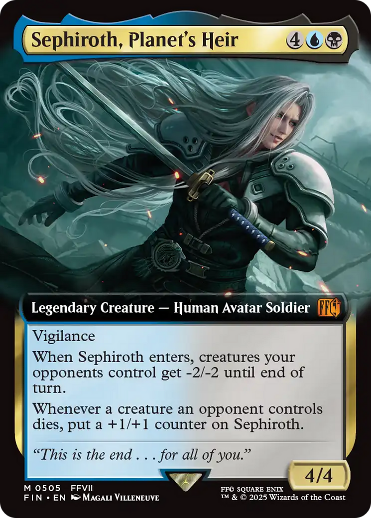 Sephiroth, Planet's Heir (Extended Art) [FINAL FANTASY] - Magic: The Gathering - Card Brawlers | Quebec | Canada |