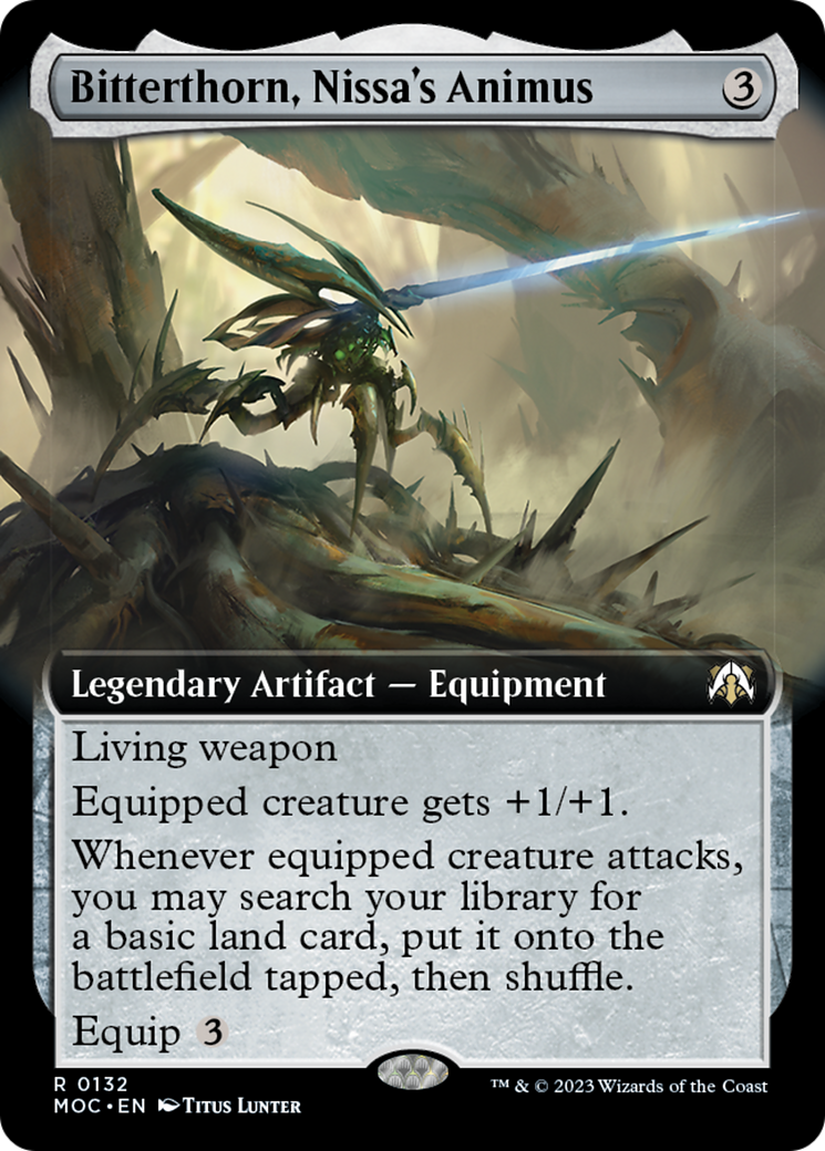 Bitterthorn, Nissa's Animus (Extended Art) [March of the Machine Commander] - Magic: The Gathering - Card Brawlers | Quebec | Canada |