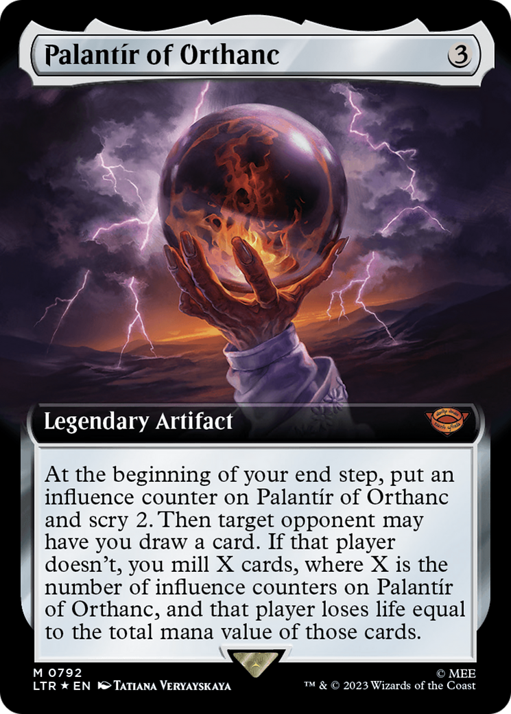 Palantir of Orthanc (Extended Art) (Surge Foil) [The Lord of the Rings: Tales of Middle-Earth] - Magic: The Gathering - Card Brawlers | Quebec | Canada |