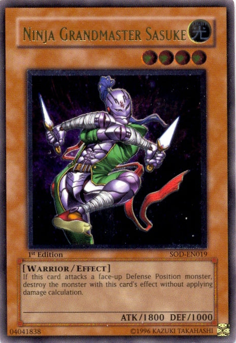 Ninja Grandmaster Sasuke [SOD-EN019] Ultimate Rare - Yu-Gi-Oh! - Card Brawlers | Quebec | Canada |