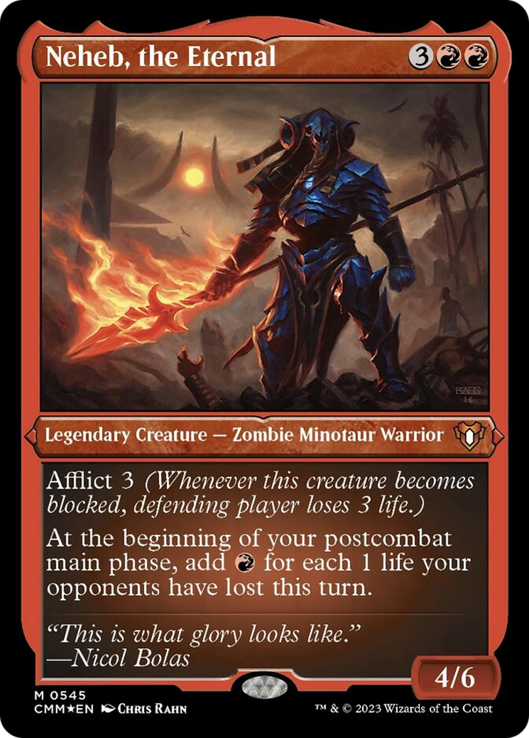 Neheb, the Eternal (Foil Etched) [Commander Masters] - Magic: The Gathering - Card Brawlers | Quebec | Canada |
