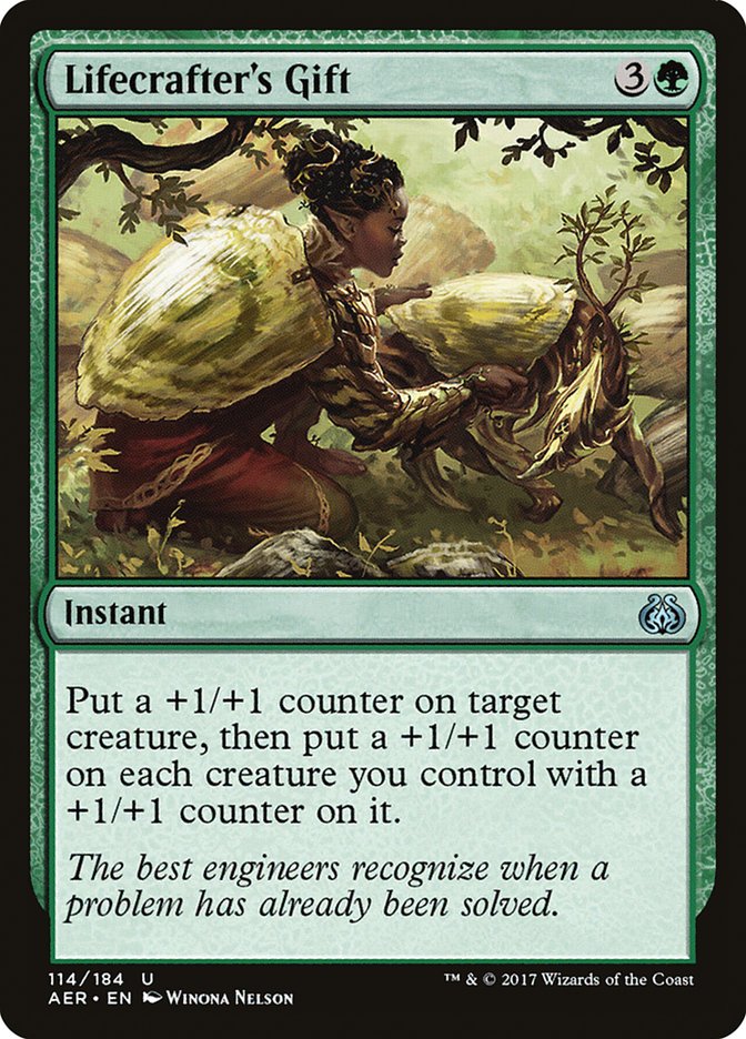 Lifecrafter's Gift [Aether Revolt] - Magic: The Gathering - Card Brawlers | Quebec | Canada |