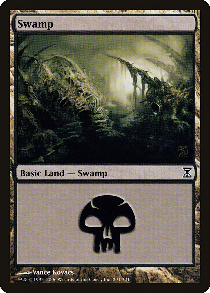 Swamp (291) [Time Spiral] - Magic: The Gathering - Card Brawlers | Quebec | Canada |