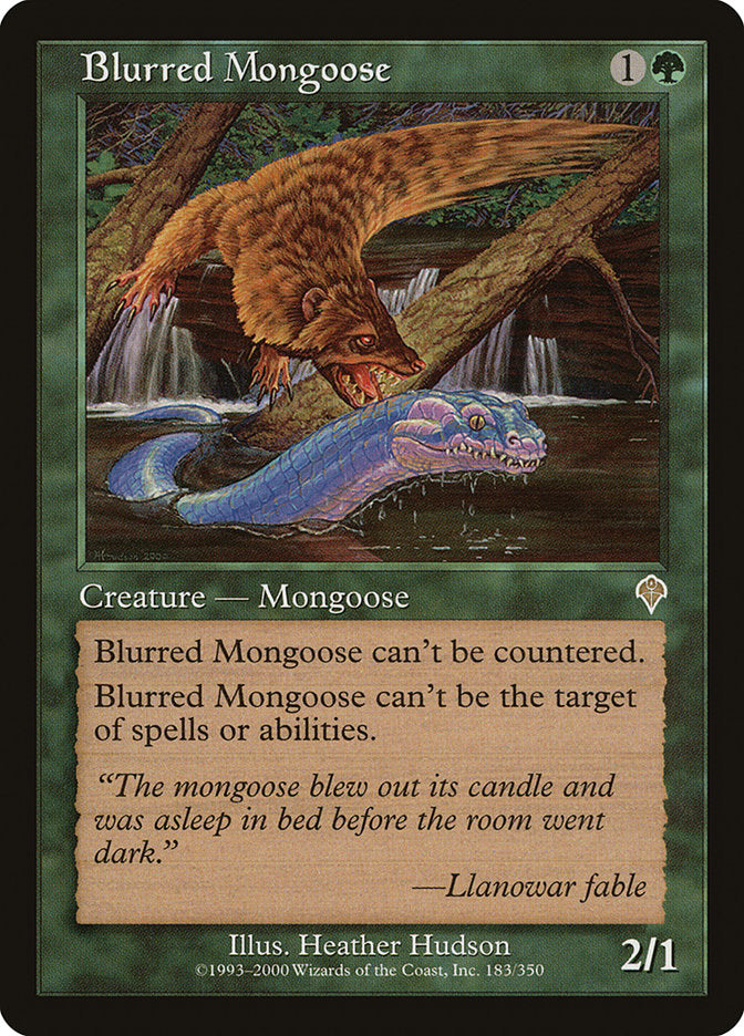 Blurred Mongoose [Invasion] - Magic: The Gathering - Card Brawlers | Quebec | Canada |