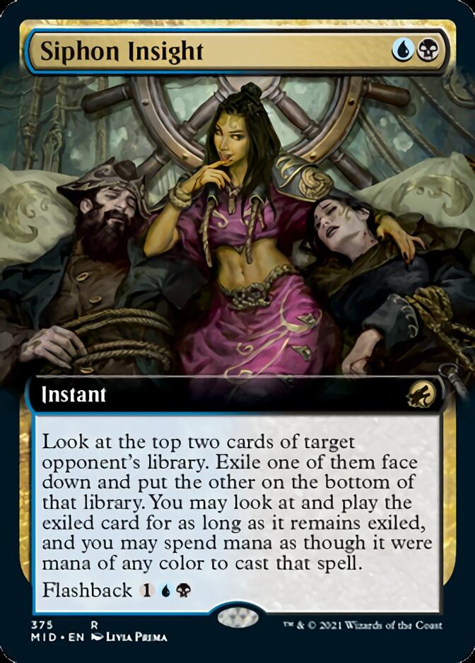 Siphon Insight (Extended Art) [Innistrad: Midnight Hunt] - Magic: The Gathering - Card Brawlers | Quebec | Canada |