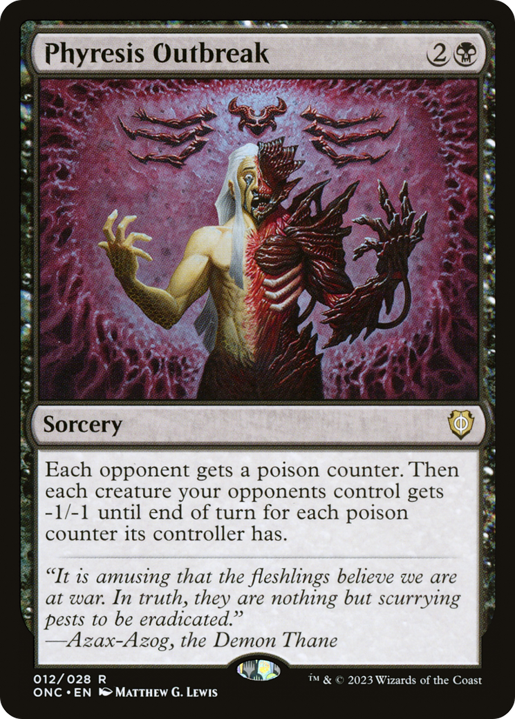 Phyresis Outbreak [Phyrexia: All Will Be One Commander] - Magic: The Gathering - Card Brawlers | Quebec | Canada |