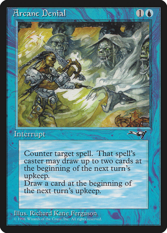 Arcane Denial (Holding Sword) [Alliances] - Magic: The Gathering - Card Brawlers | Quebec | Canada |