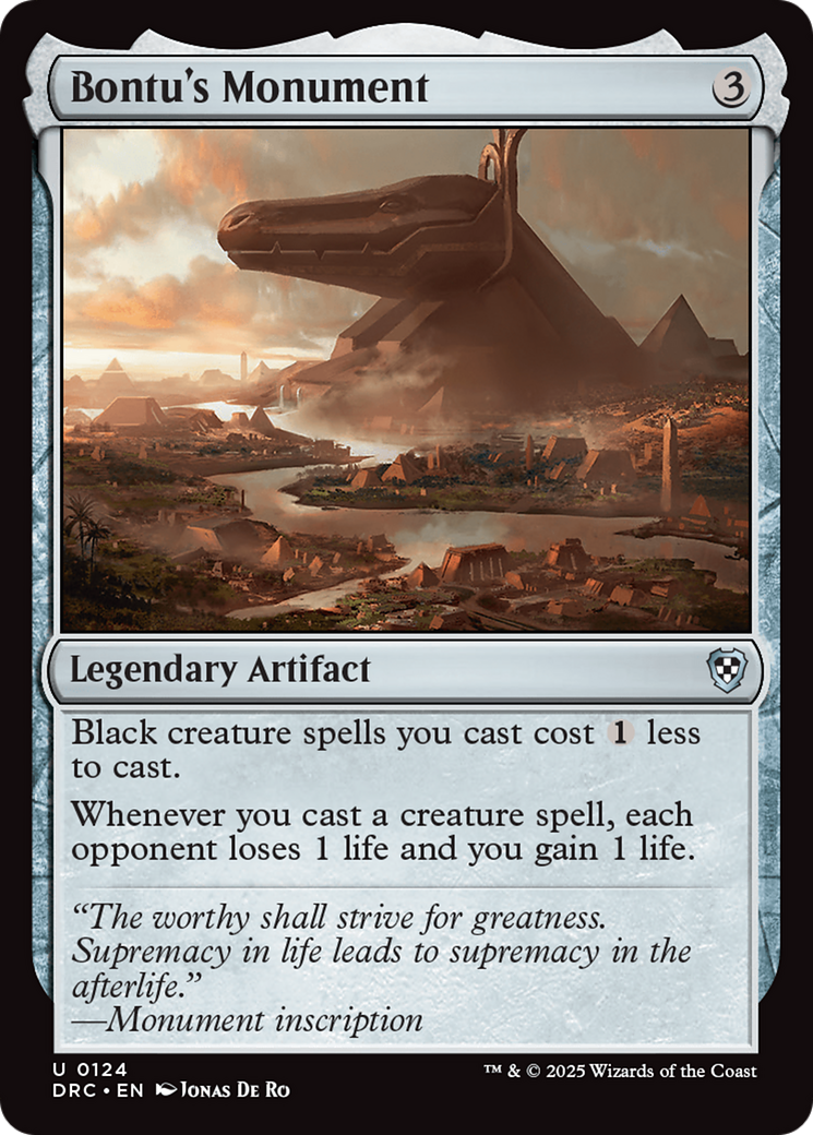 Bontu's Monument [Aetherdrift Commander] - Magic: The Gathering - Card Brawlers | Quebec | Canada |